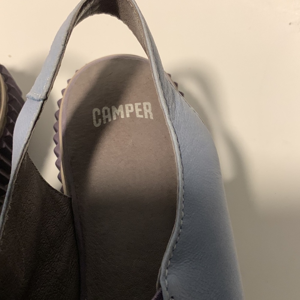 Camper Women's Lavender and Light Blue Slingback Sandals - Picture 2 of 6
